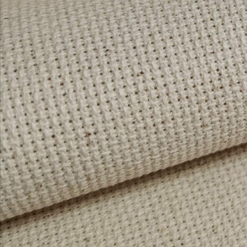KCS 19" x 28" 18CT Counted Cotton Aida Cloth Cross Stitch Fabric (Natural Oatmeal) - Image 4